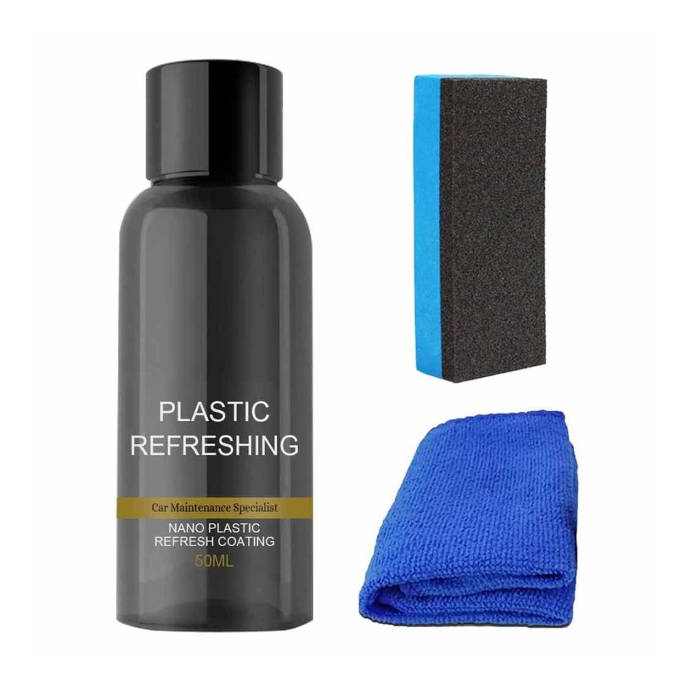 50ml Kunststoff- & Gummipflege Set – Revitalisierendes Beschichtungsmittel für Autos – Innenreinigungsmittel & Pflegewachs für Kunststoffteile – Auto Pflege