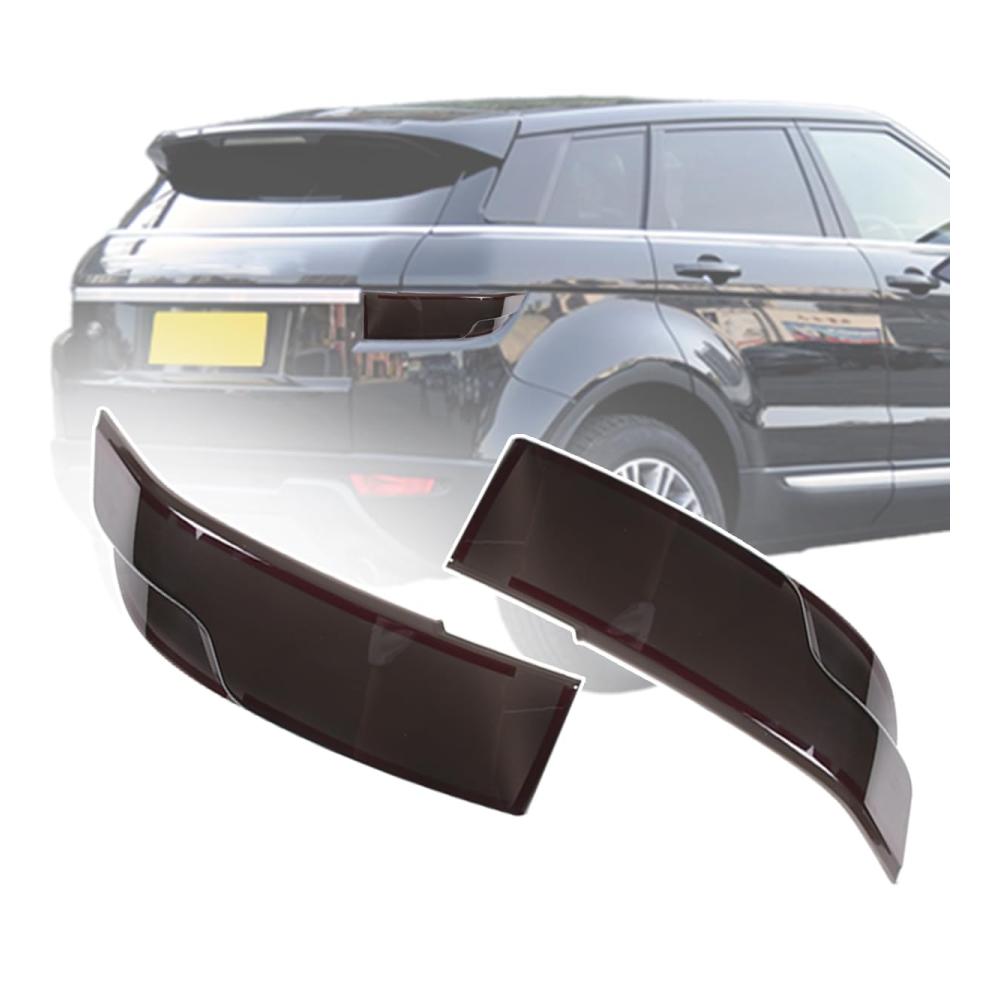Scheinwerferblenden für Range Rover Evoque 2012–2019 ABS-Rücklicht-Objektiv Set Rauchverdunkelungslicht-Linsen Auto-Außenrücklicht-Schutzabdeckung Zubehör