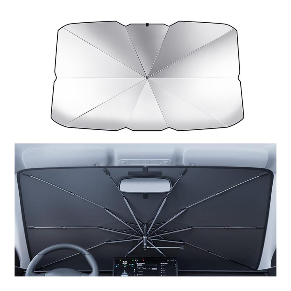 Faltbare Sonnenschutz Auto Frontscheibe für KIA K2 2011-2016 Sedan – UV-Schutz Sonnenblende für Windschutzscheibe 140x79 cm Innen Sonnenschirm