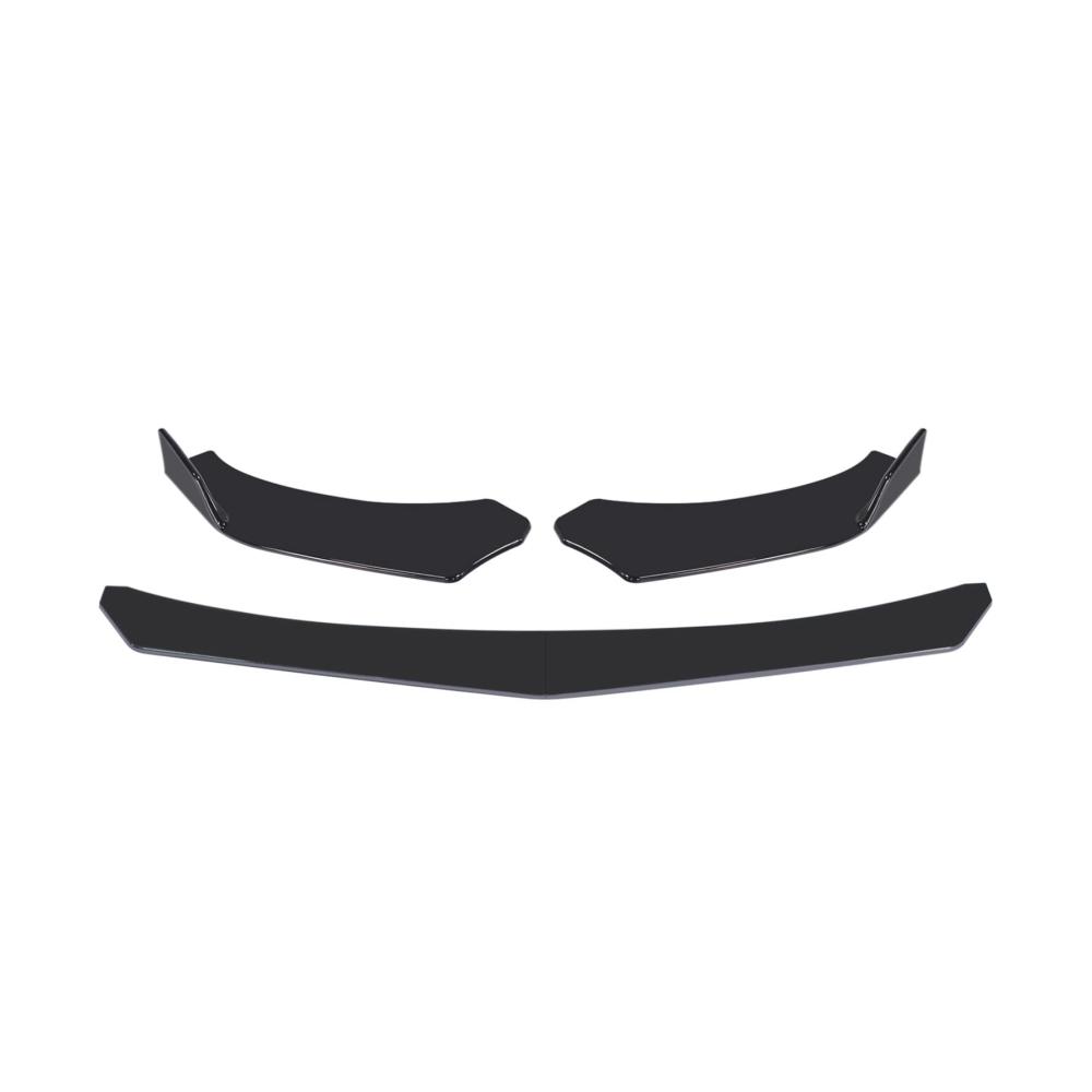 4 Stück Auto Stoßfänger Lip Body Kit Spoiler Splitter ABS Universal Front Stoßstange Canard Lip Splitter – Für Optimale Fahrzeugoptik und Schutz