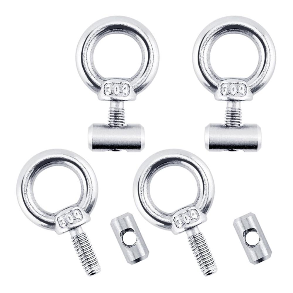 4 Stück Kederstopper 8-10 mm mit Karabiner – Edelstahl Zubehör für Kederschiene Caravan Wohnmobil Campervan Boot – Kederstopper Set (4PCS)