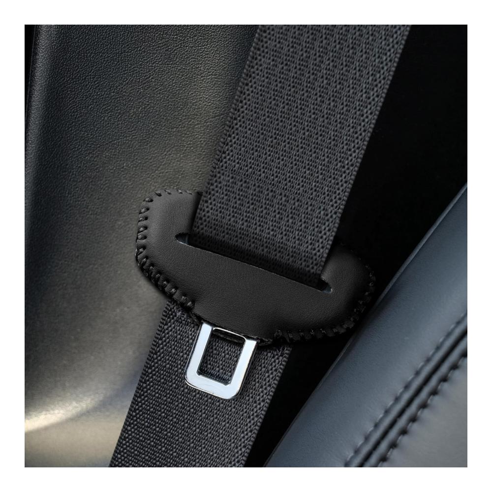 deemars 2PCS Sicherheitsgurt Schnalle Abdeckung – Auto Sicherheitsgurt Schutzclips für Universal-Design Innenraum Dekor Zubehör Schwarz