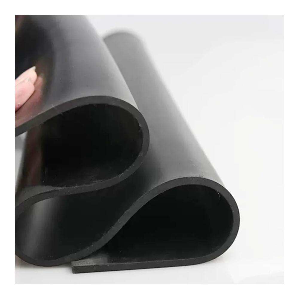 Hochtemperaturbeständiger Abgaskrümmer Schwarze Quadratische Gummiplatte 1/2/3/4/5/6mm Dicke - Chemisch beständige 500x500mm Gummimatte
