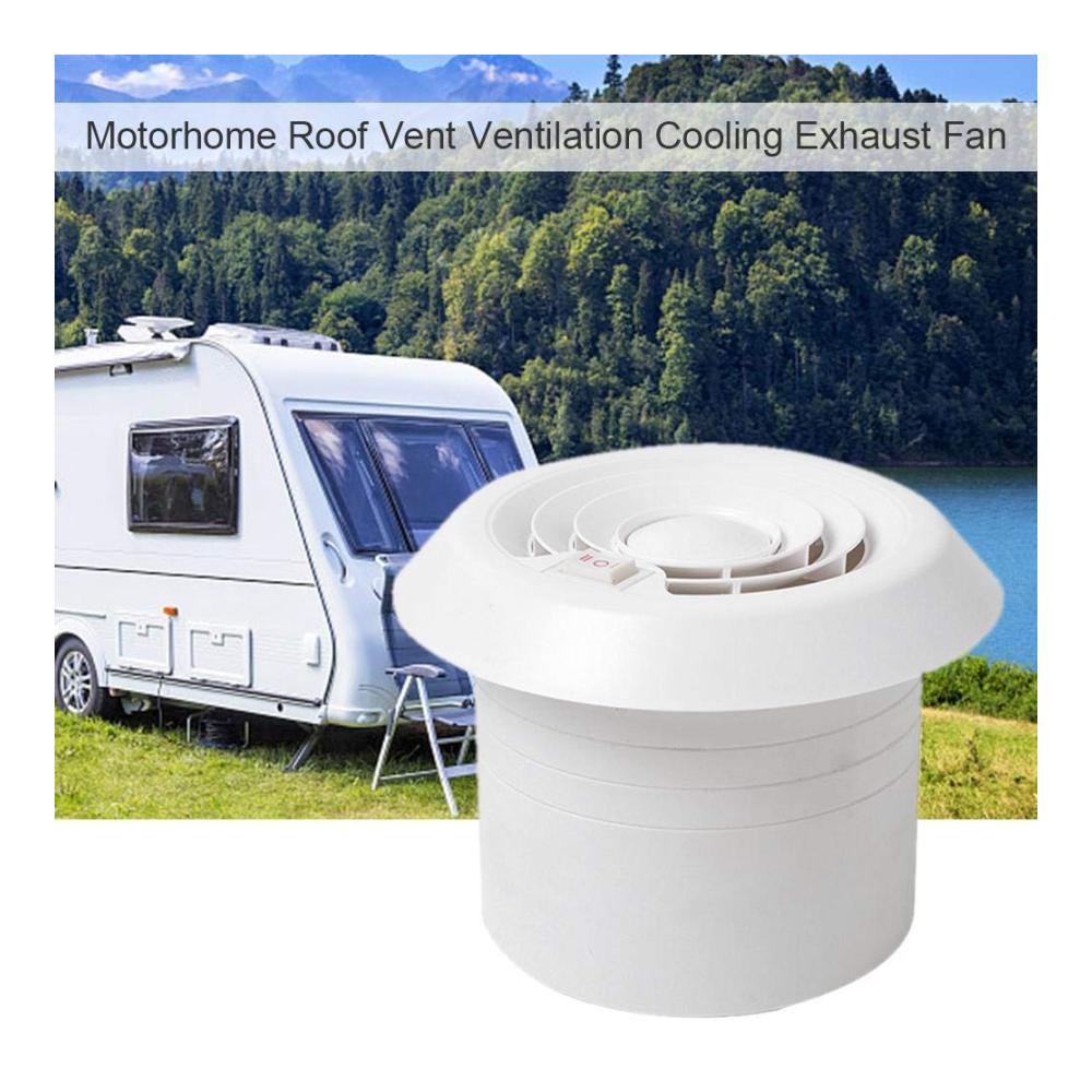 Energiesparender leiser Abluftventilator für RVs und Wohnmobile - Auto 12V Dachlüfter Belüftung Ventilator - Geräuschlos & effizient - Wohnwagen Reisemobil Travel