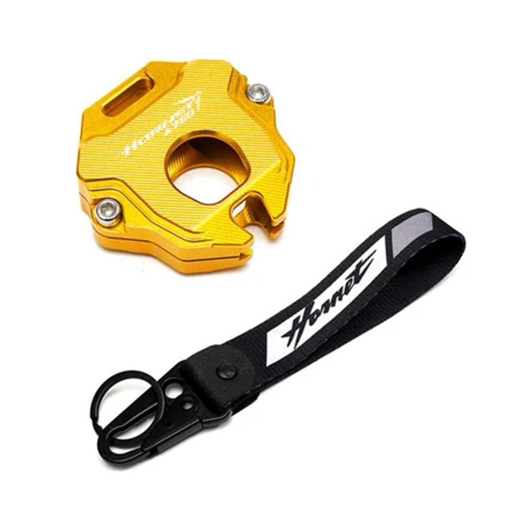 CNC-Schlüsselabdeckung für Motorrad – Passend für HONDA Hornet CB750 2023 – Duke Schlüsselanhänger mit Stickerei – Motorradzubehör und Schutzabdeckung