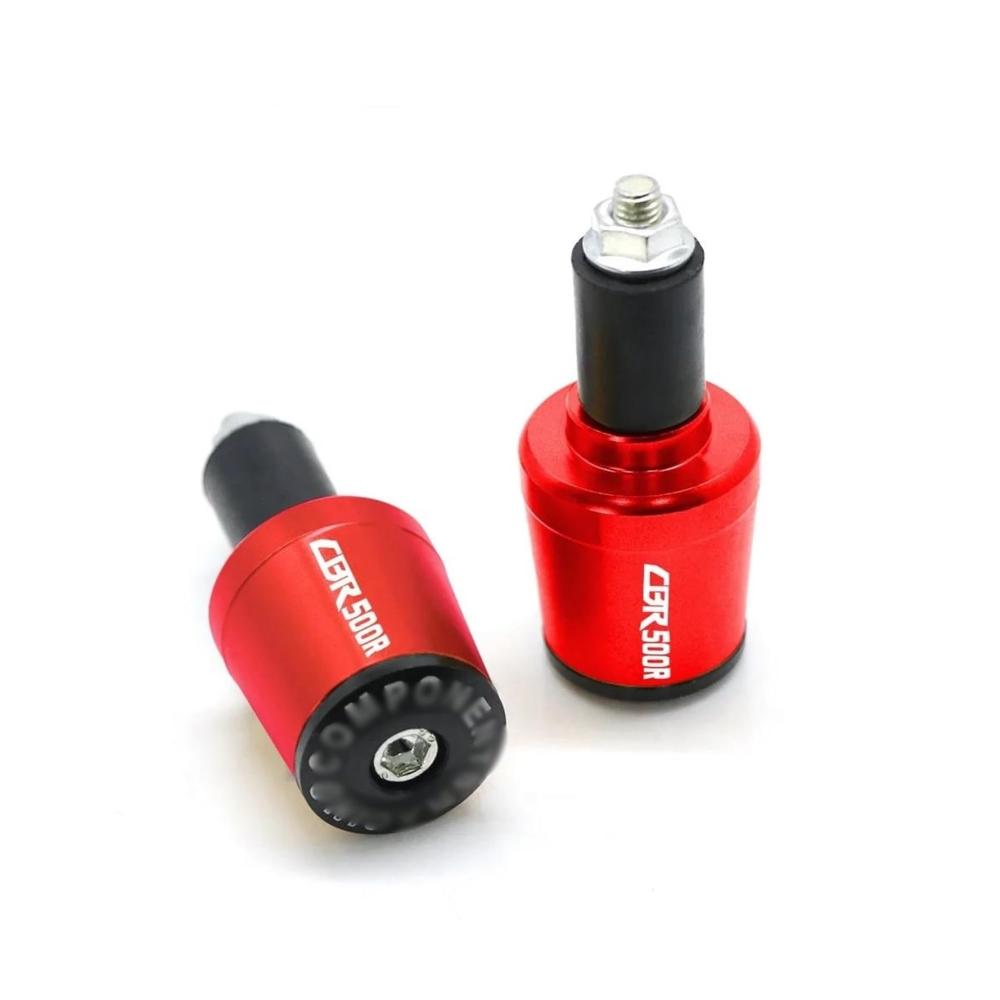 Lenkerkappen Endstopfen für HO&ND&A CBR500R CBR 500R CNC 7/8 22 MM Lenker Griffe Bar Kappen Endstecker Motorrad Zubehör Rot