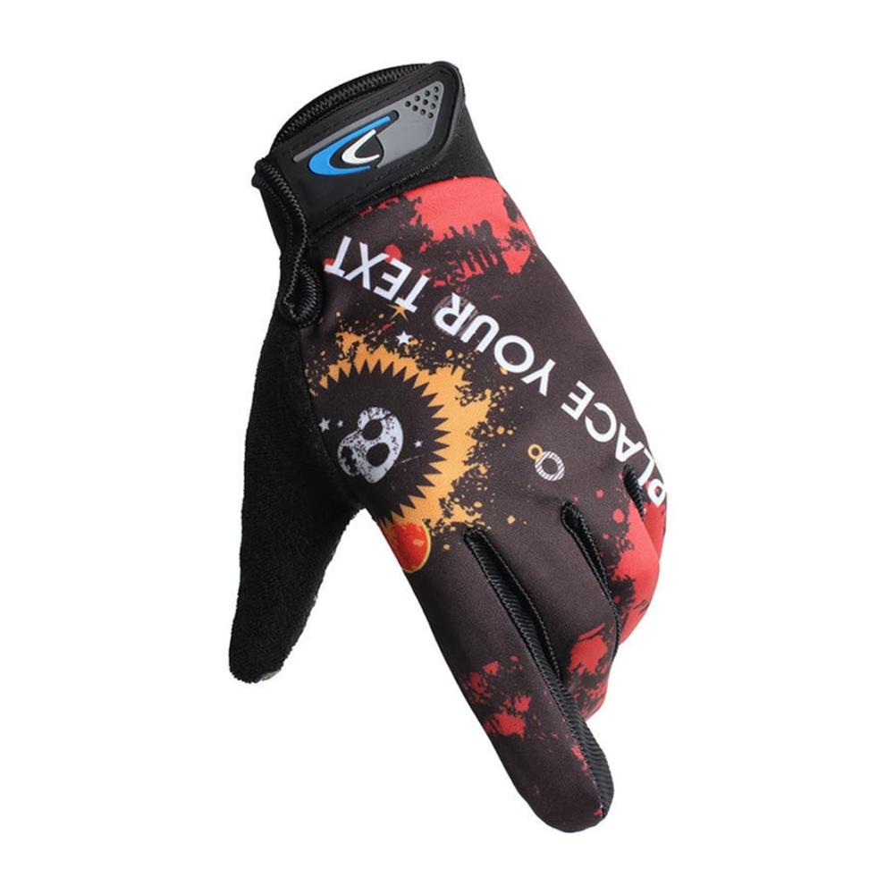 Outdoor-Sport-Handschuhe für Männer und Frauen – Reit- und Touchscreen-Handschuhe anti-rutsch sonnen- und verschleißfest ideal für Motorräder Rot