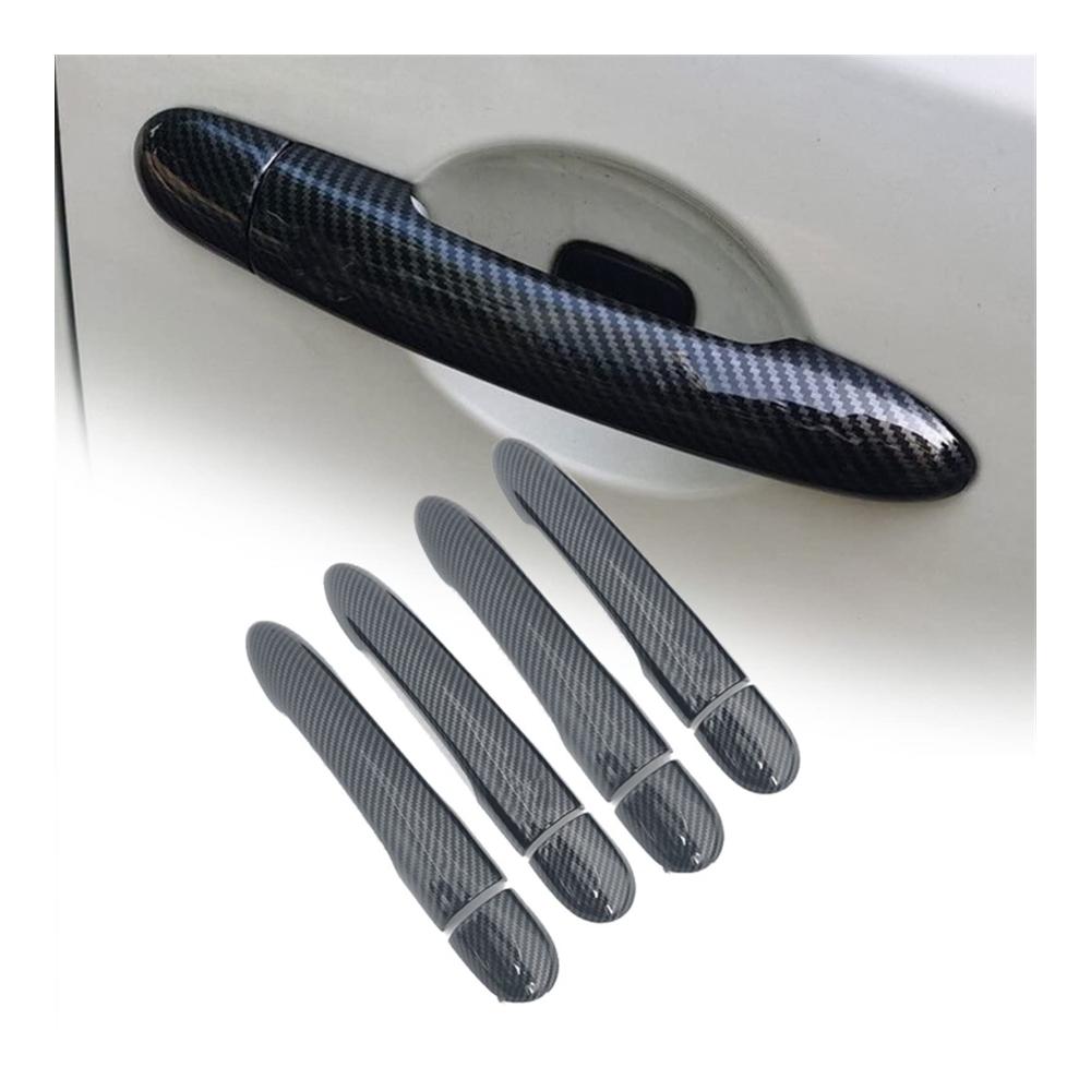 Carbon-Faser-Chrom-Türgriff-Abdeckungen für Renault Koleos 2009-2014 – Hochwertiges Auto-Türgriff-Styling-Zubehör Schutz & Dekoration für Außentüren