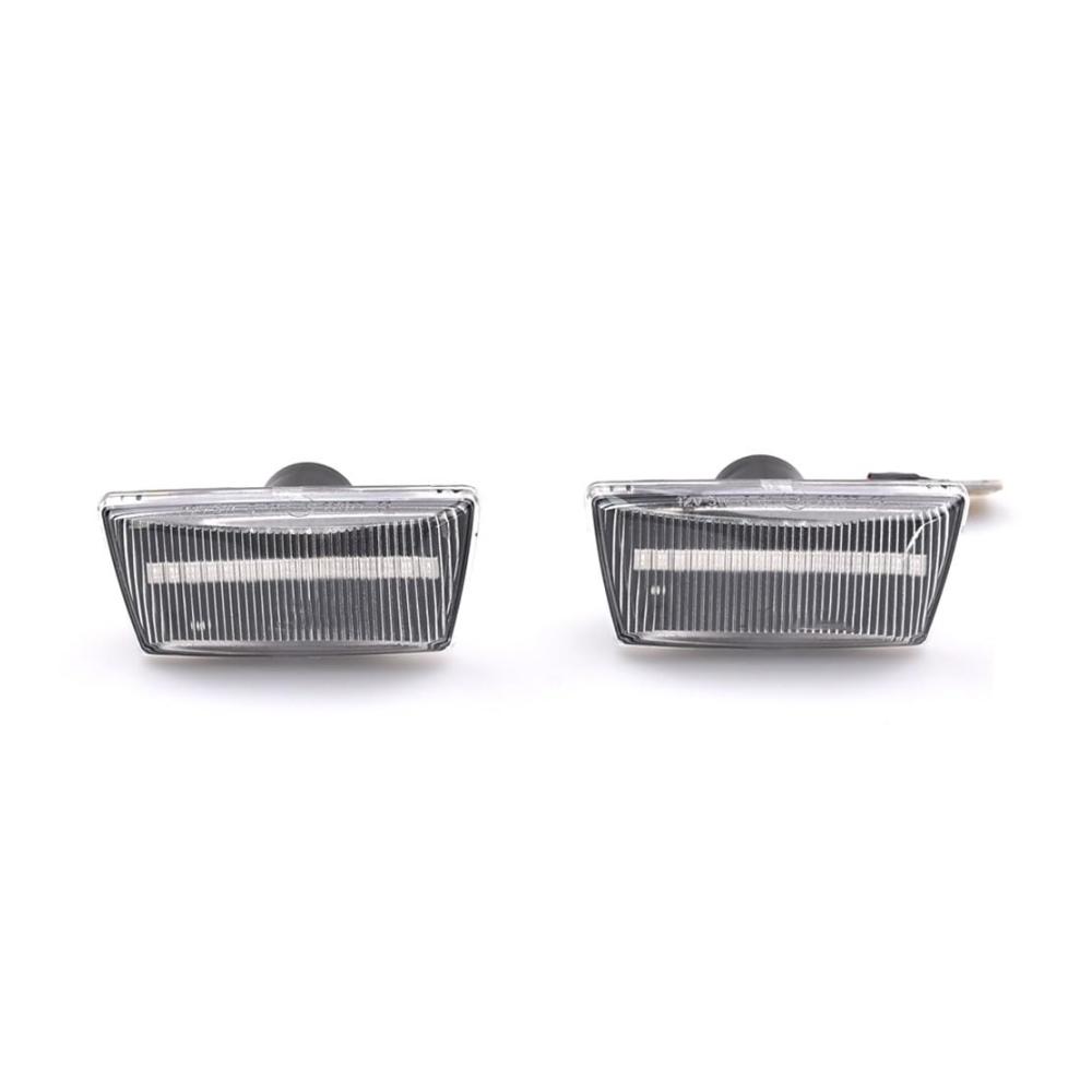 2 Stück Dynamische Blinkerleuchten Sequentielle Seitenmarker für Opel Insignia Astra H Zafira B Corsa D Chevrolet Cruze - Kristall-Dynamik-Licht