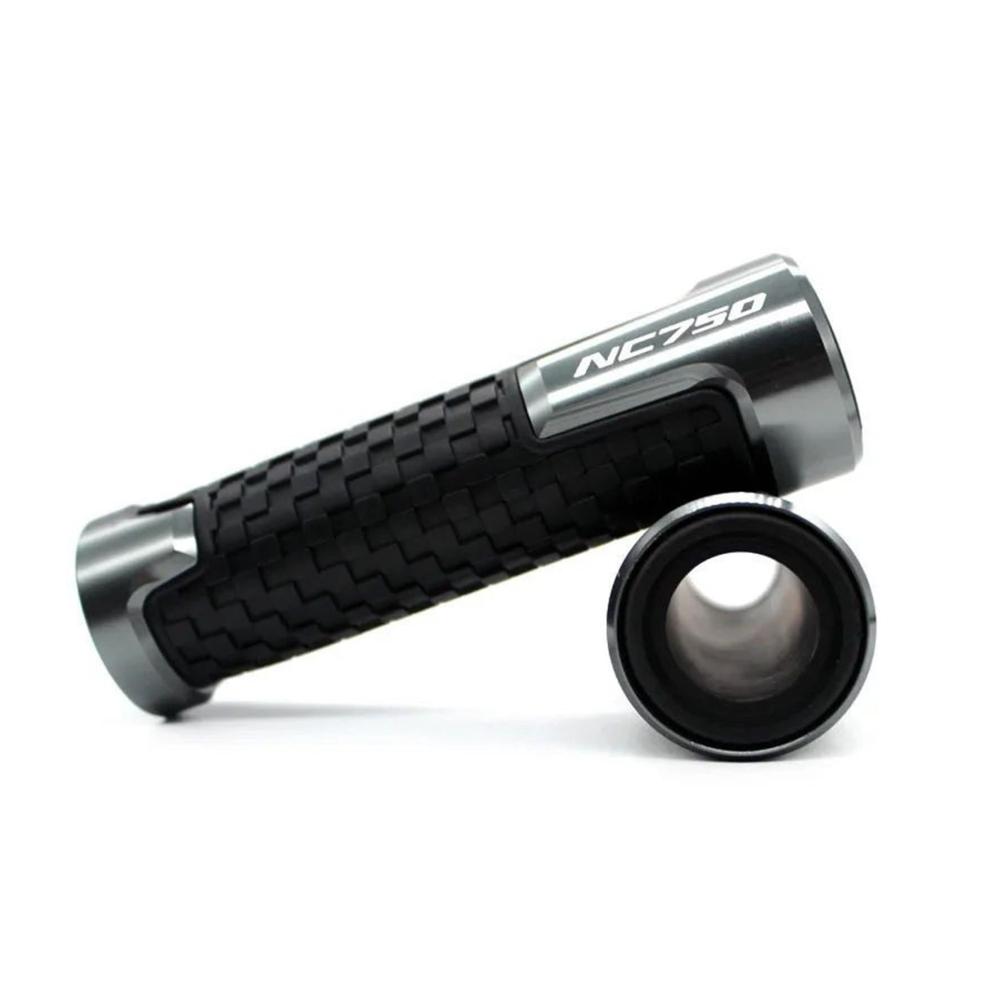 Motorrad-Handgriffe 7/8 Zoll (22 mm) mit Lenkerendkappen-Steckern für NC750S NC750X NC 750S NC 750X NC750 - Hochwertige Lenkerenden für Motorräder