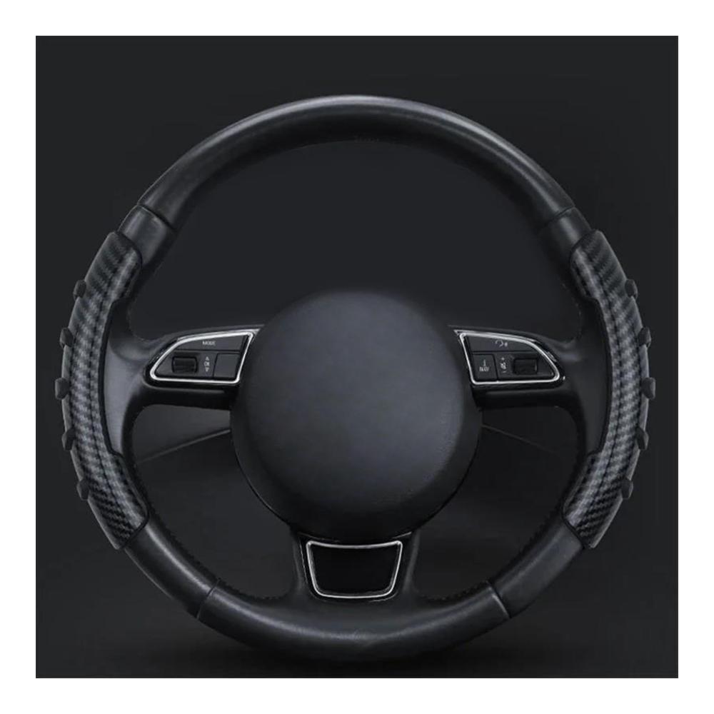Lenkradhüllen 2 Stück/Set 37–38 cm Auto-Lenkradabdeckung im Carbon-Look rutschfest für Accord Civic – Hochwertige Innenzubehör für Fahrzeuge