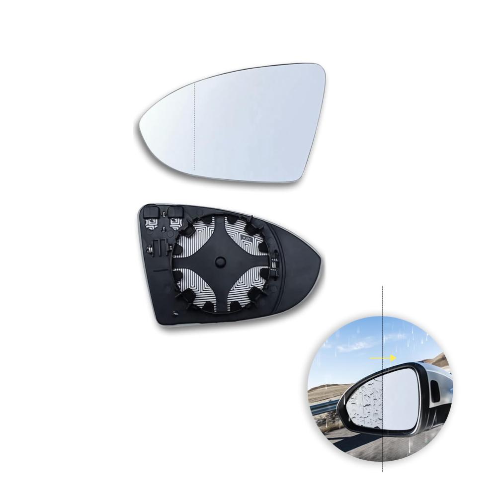 Ersatzspiegel Golf 7 Spiegelglas Links beheizbar mit Entnebelung asphärisch passend für VW Golf 7 Außenspiegel mit Trägerplatte hochwertiger Ersatz