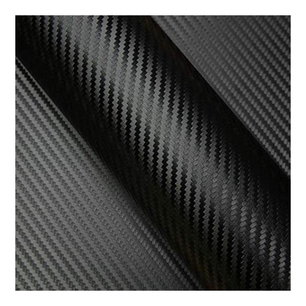 Lackschutzfolien Auto Carbon Folie Schwarz Matt 400x30 cm – Ideal für Autos Motorräder Laptops Handys PC-Gehäuse Möbel – Inklusive Kunststoffschaber