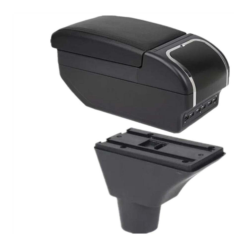 Mittelarmlehne Aufbewahrungsbox für Citroen C3 C4 2008–2021 | USB-Getränkehalter Aschenbecher | Organizer für Auto-Innenteile [E]