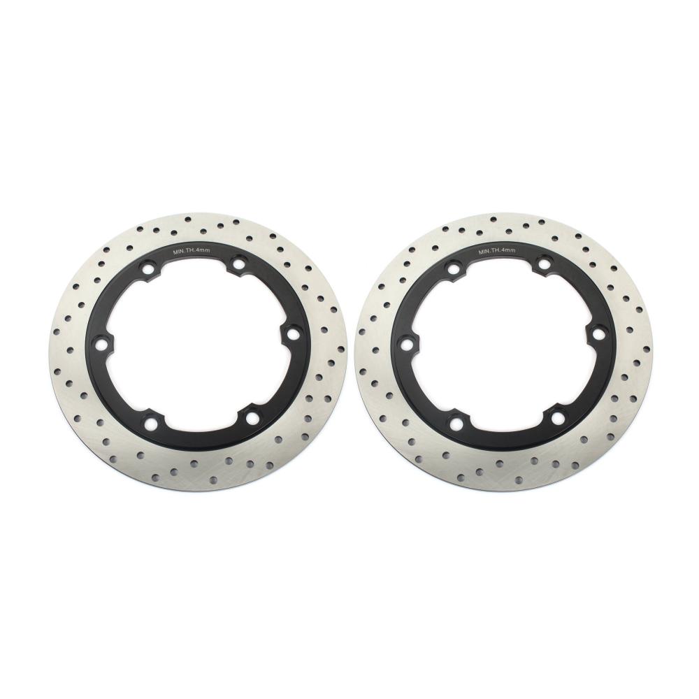 TARAZON Bremsscheiben vorne 2er Set für Honda CBR 250 NSR 400 NS 400 R VFR 400 VF 500 F F2 VT 250 F2 - Hochwertige Bremsleistung und Langlebigkeit