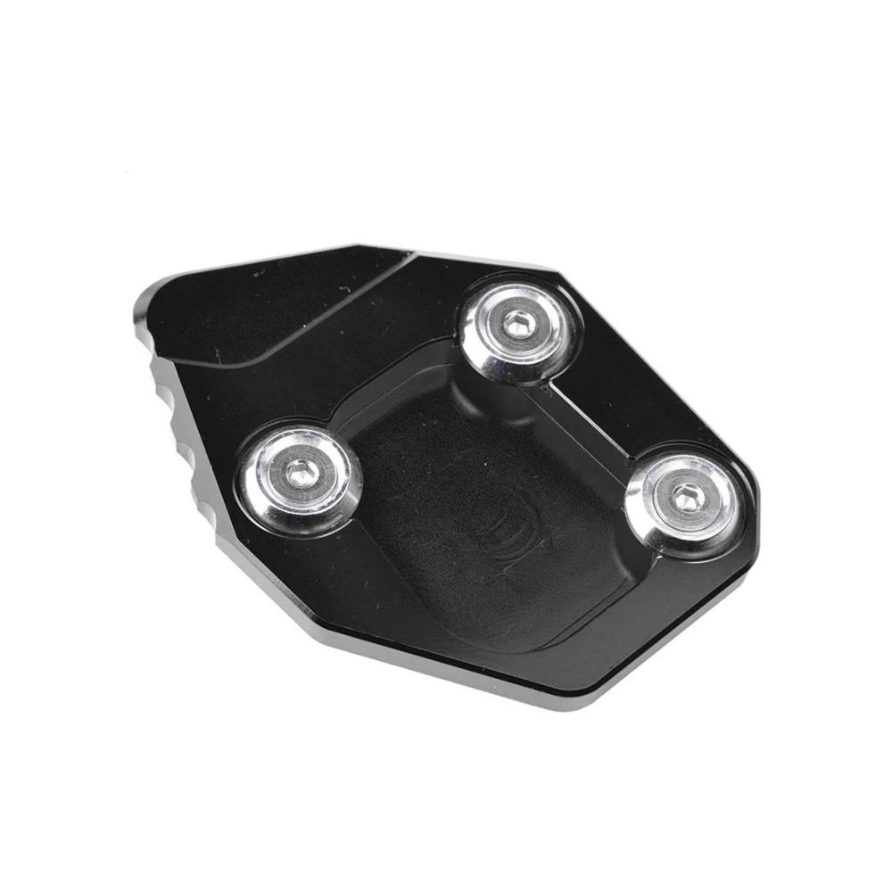 Motorrad Stützplatte Ständerverlängerung für CBR 600 RR 600RR CBR600RR F5 2007-2015 – Seitenständerplatte Vergrößerung für mehr Stabilität (Schwarz)