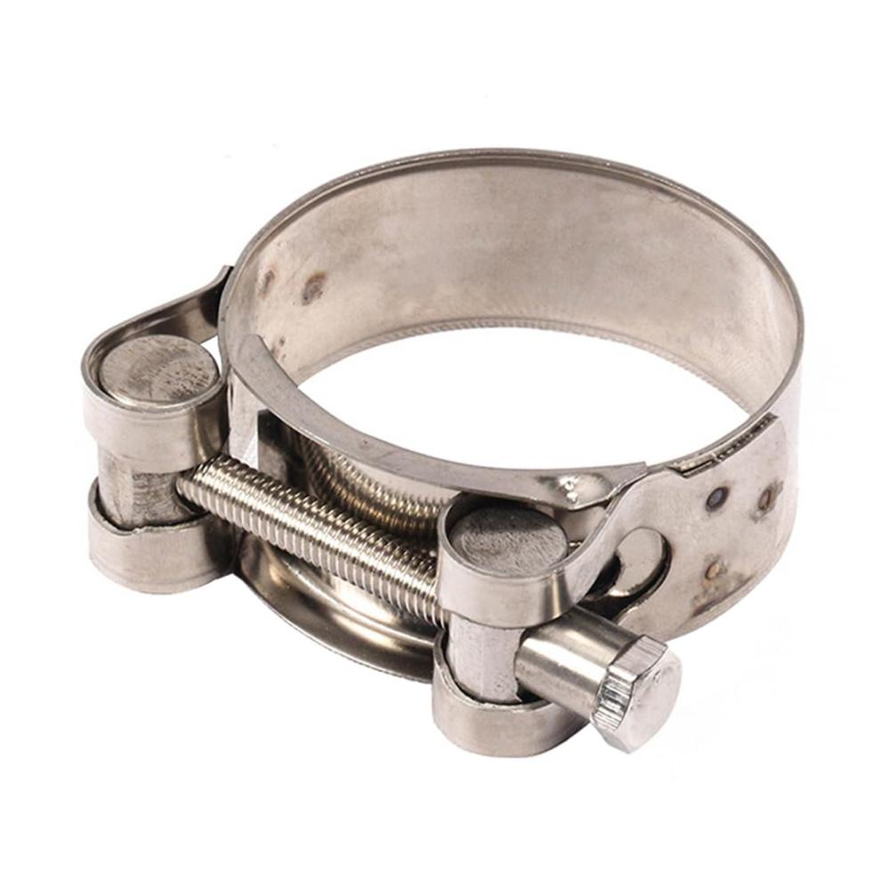 Edelstahl Auspuffschelle 52-55mm Universal Rohrklemme für Motorrad Auspuffrohr V-Band-Klemme Rohrverbinder Auspuffrohr Klemme Hochwertige Klemmen