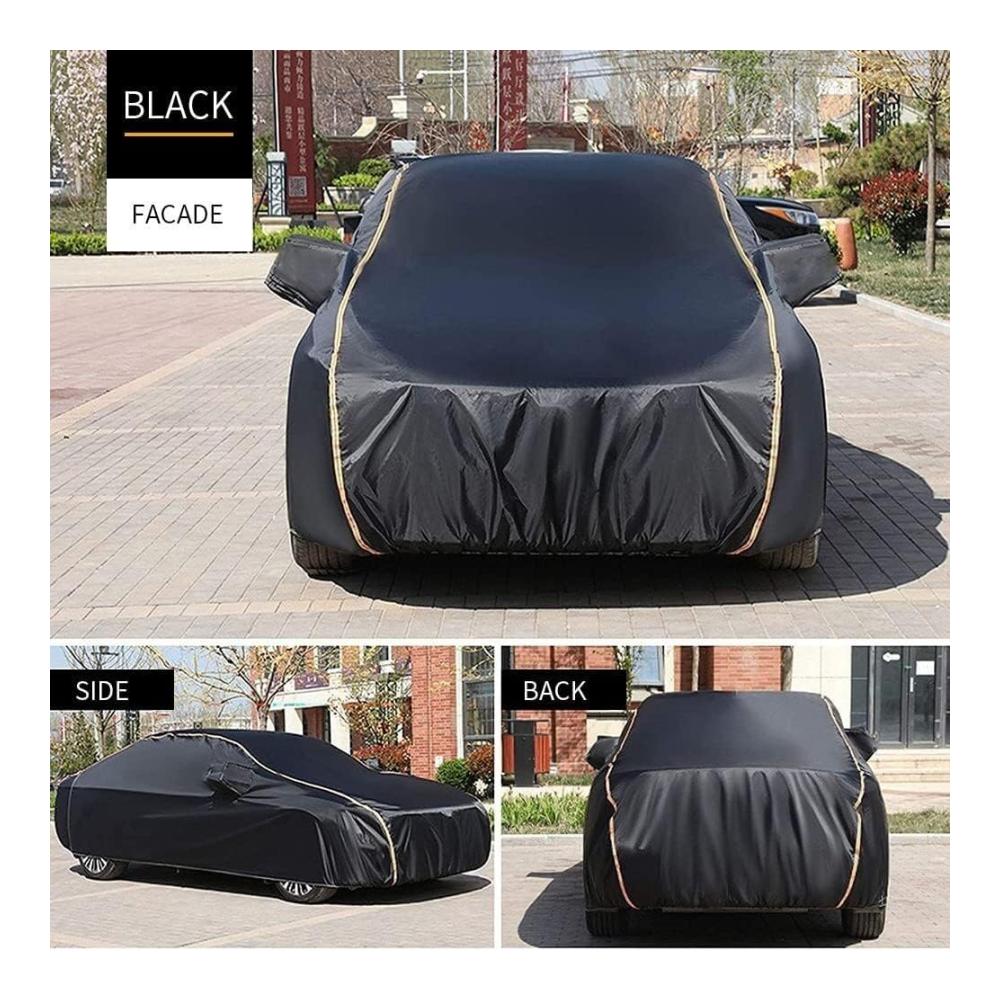 Autoabdeckung Vollständiger Schutz für Ford Mustang Mach 1 1994-2023 | Atmungsaktiv wasserdicht UV- & staubdicht | Allwetterschutz für Auto Outdoor (Color  4  Size  Einzelne Schicht