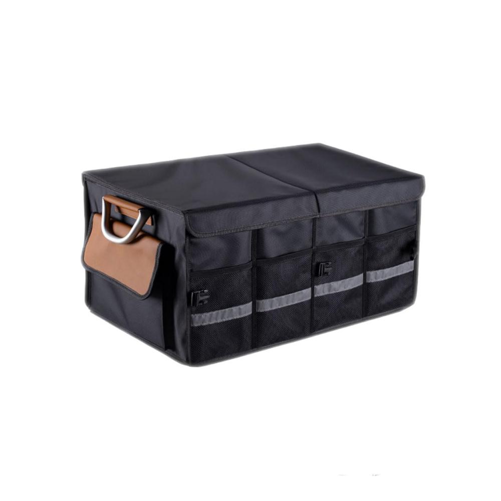Kofferraumtaschen Auto Aufbewahrungsbox mit herausnehmbaren Trennwänden waschbare Kofferraum-Organizer für SUV Limousinen Transporter & LKWs