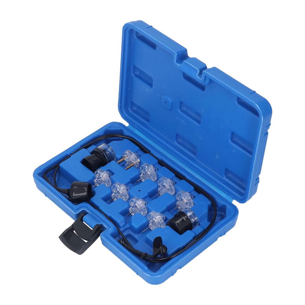 Kraftstoffdruckmesser und Einspritzdüsen-Tester Set – 11-teiliges Noid-Licht-Set für präzise Kraftstoff-Injektor-Diagnose – Professionelles Auto-Diagnose-Tool mit Aufbewahrungsbox