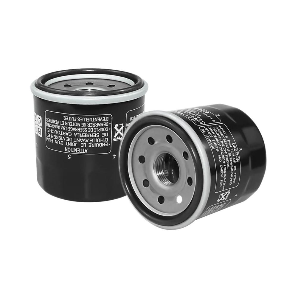 1/2/3 Stück Motorrad-Ölfilter kompatibel mit KLE500 Vulcan EN 500 ER6F ER6N GPZ500S Ninja 500R 650R EX500R EX650R JT1200 JT1500 - Schwarz