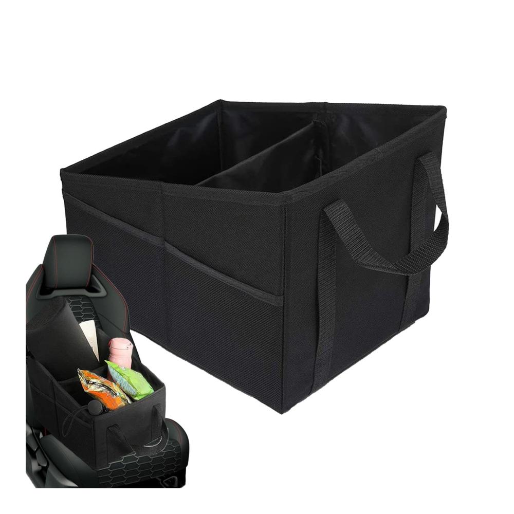 Kofferraumtasche für Auto – Auto-Kofferraum-Organizer mit geteilten Griffen Oxford-Aufbewahrung LKW- & Autozubehör vielseitiger Auto-Caddy-Organizer mit Fächern