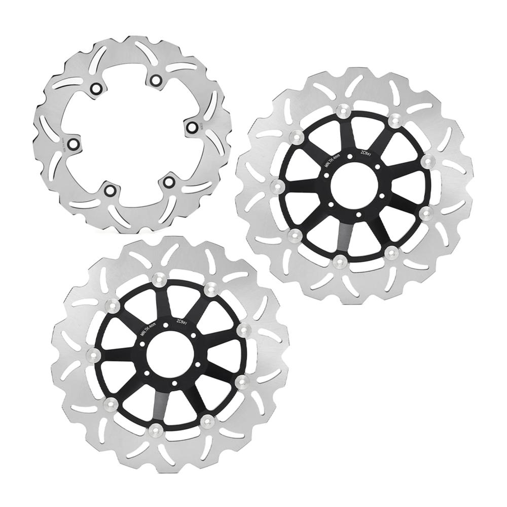 TARAZON Bremsscheiben Set 3-teilig für HONDA CB1300 CB 1300 F F1 2001-2002 - Hochwertige Bremsen Vorne und Hinten für Optimale Sicherheit und Leistung