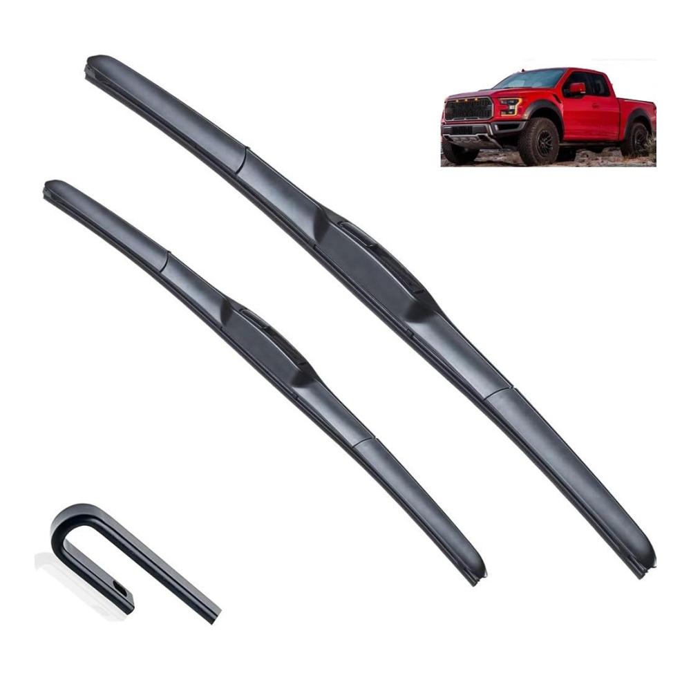 Ersatzwischblätter für Ford F-150 F150 Raptor LOBO XL XLT 2009-2020 - Frontscheibenwischer Set Hochwertige Auto-Wischerblätter für klare Sicht