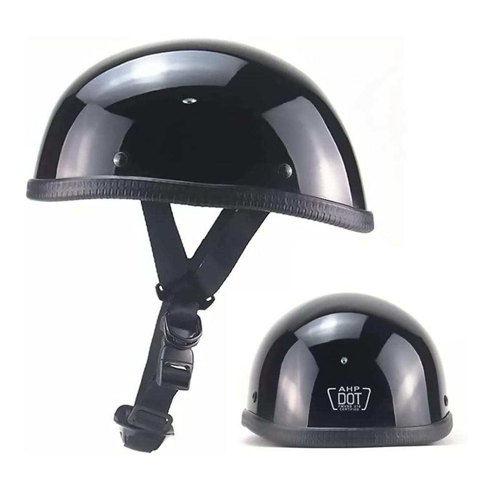 Jethelm Motorrad-Halbhelm mit Totenkopf-Design ultradünn ECE-zertifiziert für Männer und Frauen ideal für Fahrrad ATV Chopper Roller