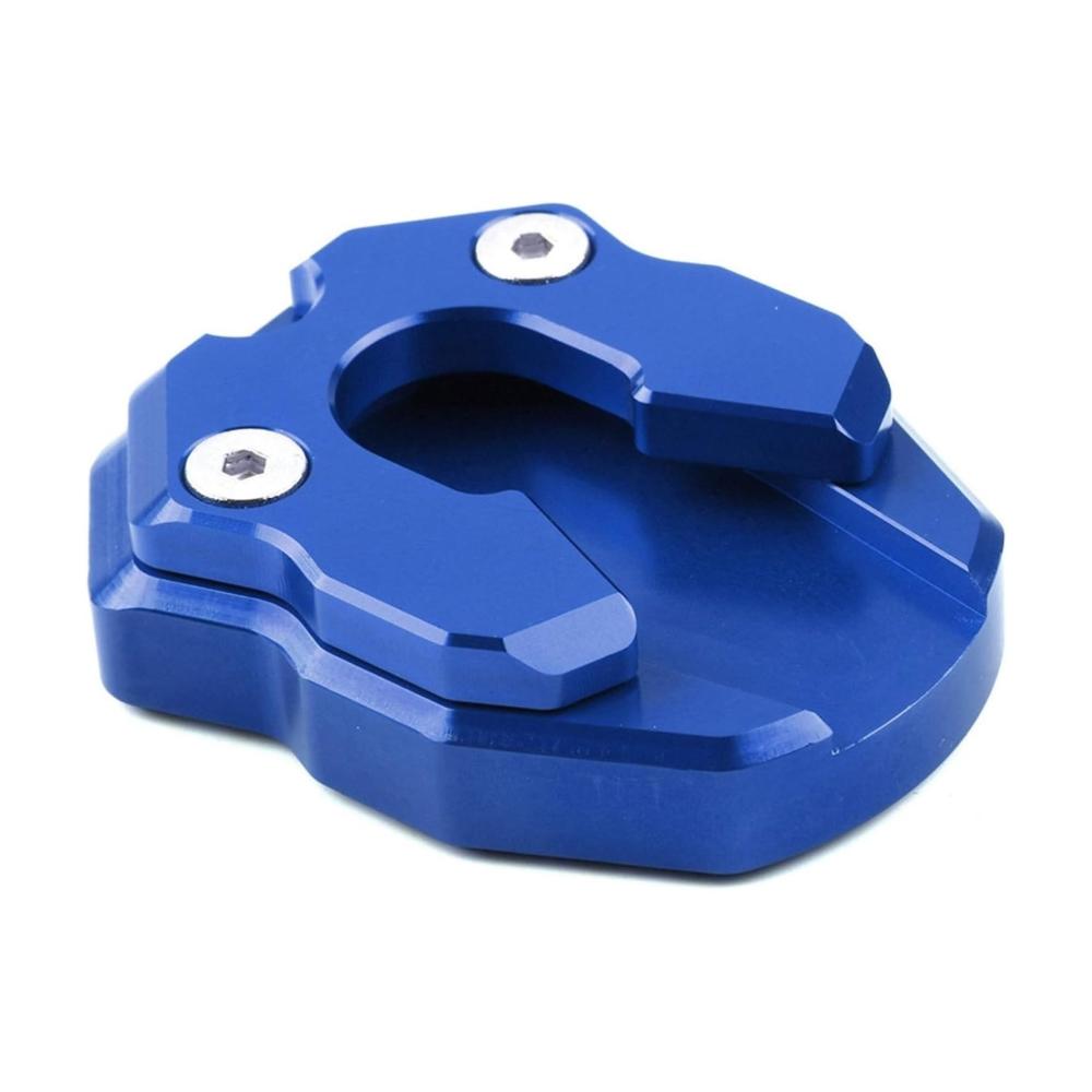 Verlängerungspolster Stützplatte für Yamaha XMAX 300 2017-2018 & NMAX 155 2015-2016 – Motorrad Kickstand Fuß Seitenständer Verlängerungsplatte (Blau)