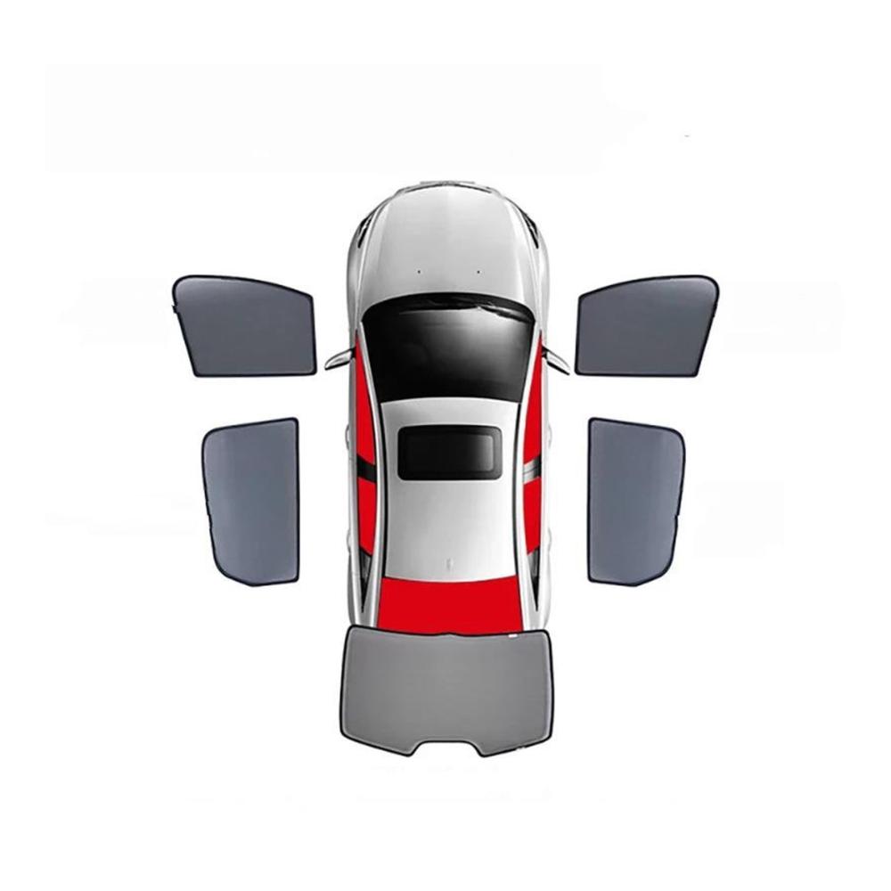 Magnetischer Sonnenschutz für Nissan Patrol Y62 2010-2022 - 5-teiliges Set Seitenscheiben-Sonnenschutz Visier Auto Fensterblende