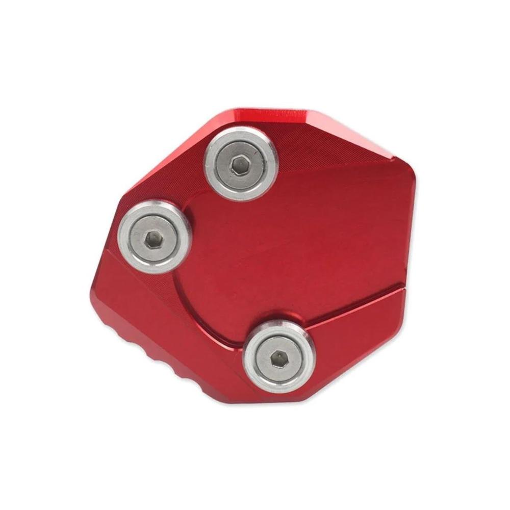 Stützplatte Motorrad Ständerverlängerung Fußpolster für GSX-S125 GSX-S150 GSX-R125 GSX-R150 GSXR GSXS 125 150 2017-2018 – Rot Seitenständer-Verlängerung