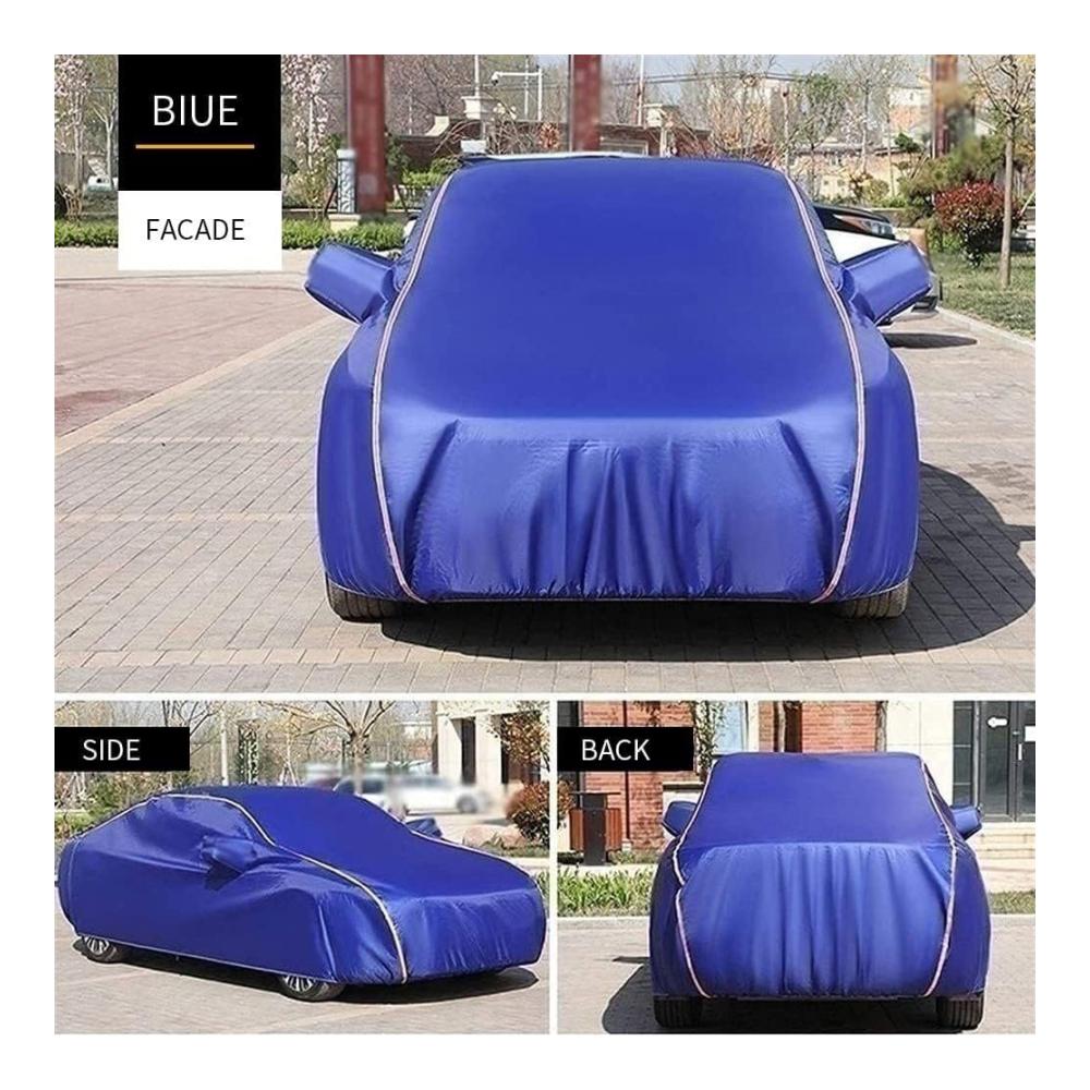 Autoabdeckung für Volkswagen Golf 1997-2002 | Wasserdichte Abdeckplane mit Aufbewahrungstasche | Allwetterschutz | UV-Schutz | Staubdicht | Winddicht | Atmungsaktiv | Outdoor Auto Abdeckplane in Blau