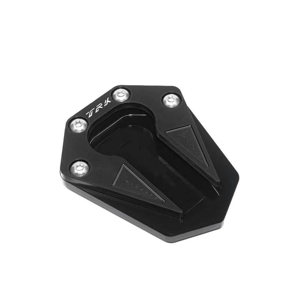 Motorrad Stützplatte CNC Kickstand Erweiterung Pad für TRK502 TRK502X BN600GS BN600 BJ600 Seitenständer Vergrößerer Schwarz
