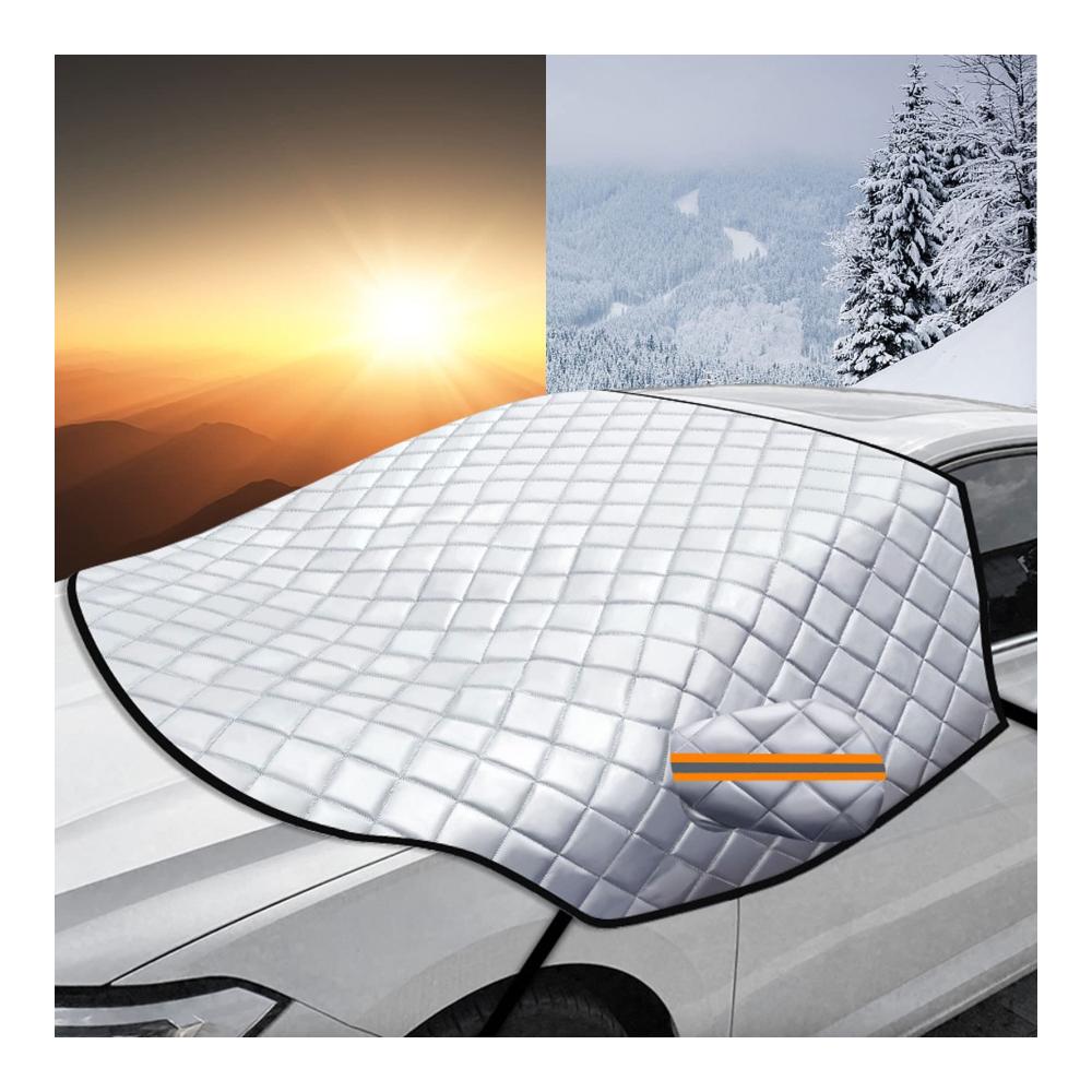 Eisschutzfolien für Windschutzscheibe Winter Autoscheibenabdeckung mit Rückspiegel Abdeckungen Selbsthaftende Frontscheibenabdeckung für alle Jahreszeiten Größe SU