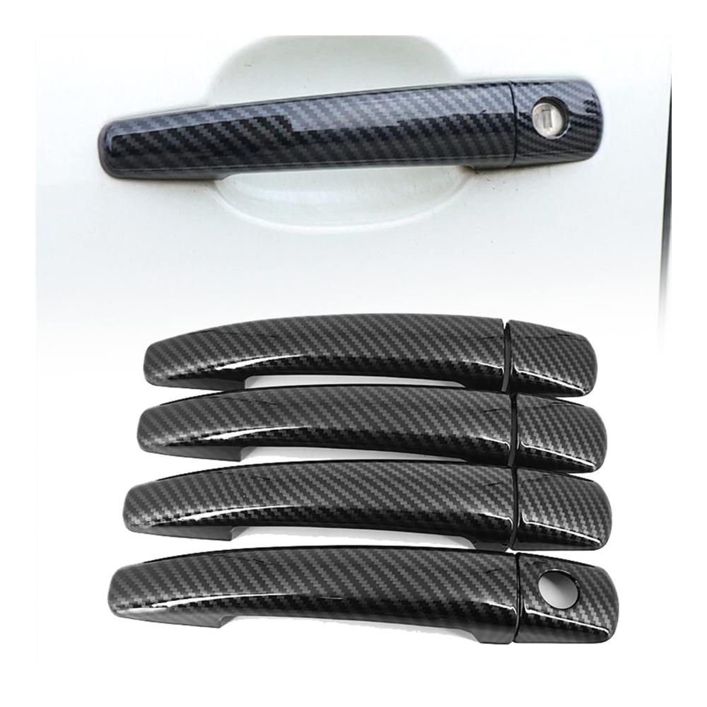 Chrom Schwarz Kohlefaser Außentürgriffe Abdeckung für Citroen Jumpy Dispatch 2007-2015 Auto Türgriff Styling Aufkleber Auto Zubehör Eleganter Schutz