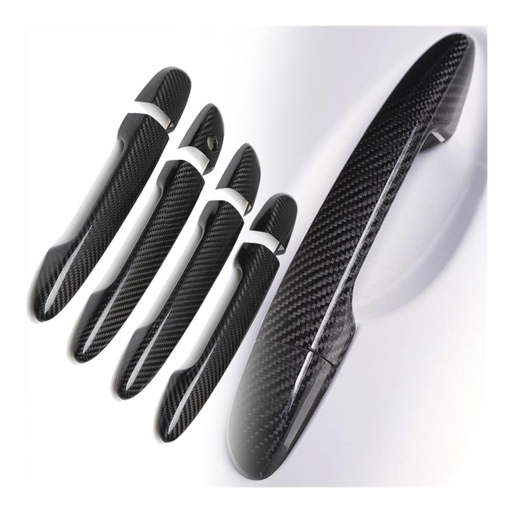 Außentürgriffe Carbon-Faser-Chrom für Mazda Biante 2008-2016 Auto-Türgriff-Abdeckungen Styling-Zubehör für Biante 2013 2014 2015 2016 Hochwertige Türgriff-Veredelung