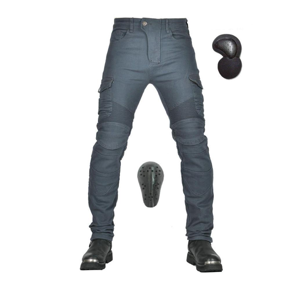 Wasserdichte Damen Motorrad Hosen mit Schutzbeschichtung gepanzerte Reiten Motocross Stretch Racing Jeans 4 abnehmbare Rüstungselemente für maximale Sicherheit