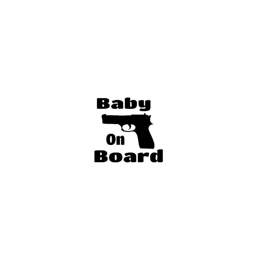 Xlnb 13x12 cm Baby an Bord Aufkleber – Schönes Vinyl für Auto & Motorrad Schwarz mit Silber Akzent Lustiger und sicherer Hinweis für Fahrzeugfahrer