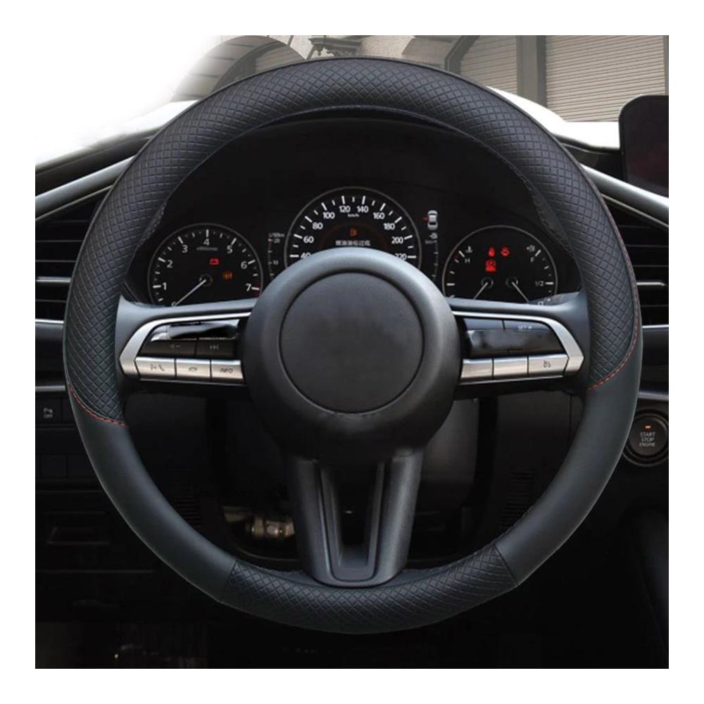 Lenkradhülle Auto für Mazda 3 Bl Bj Bn 323 & Axela 3 Sport - Rutschfeste Lenkradabdeckung für Innenbereich Elegantes Zubehör Farbe 2