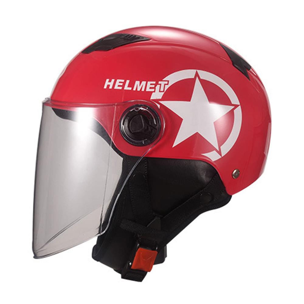 Retro Jethelm für Männer und Frauen | DOT/ECE-zertifizierter Rollerhelm im Vintage-Stil | Moped Half Shell Helm 56-62cm 12 | Scooter-Helm Chopper Mofa | Hochwertiger Jet Helm in 56-62cm Größe