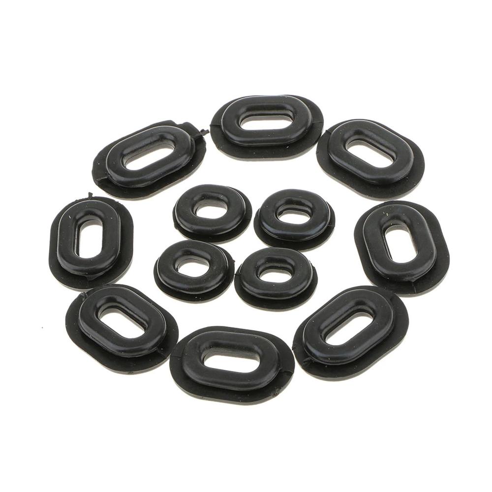 12 Stück Motorrad Verkleidungs-Kits – Gummi Seitenabdeckung Ösen für CG125 – Perfekte Ersatzteile für Seitenverkleidung Motorrad-Zubehör und Reparaturen