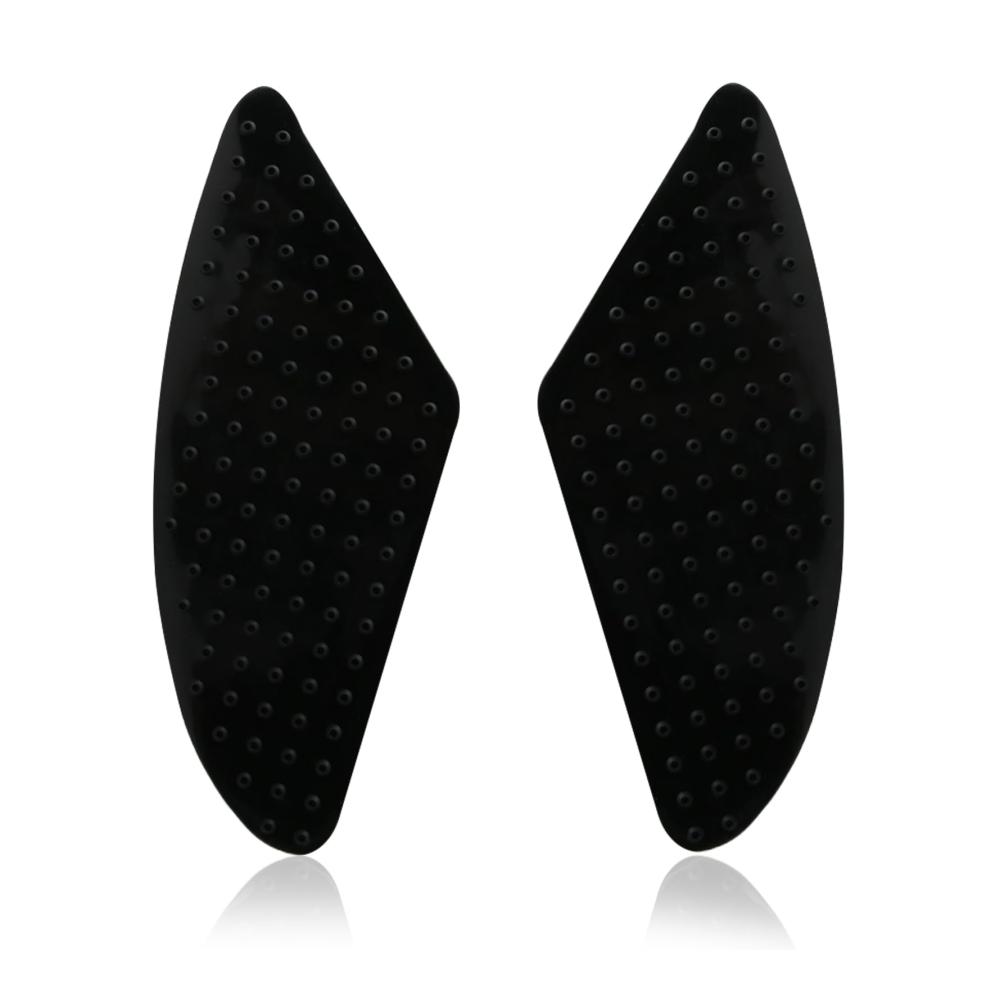 Rutschfeste Tank Pads aus Gummi für Motorräder – Universal-Schutzaufkleber für Kniebereich seitliche Tankaufkleber – Schwarze Anti-Rutsch-Pads für Motorrad