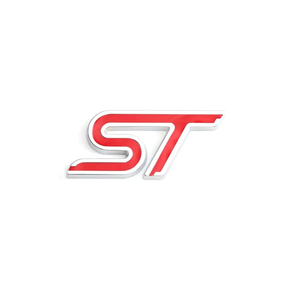 Autoaufkleber ST-Emblem für Fronthaubengrill kompatibel mit ST Kuga Transit Fiesta Ecosport 2009-2015 Fusion Focus2 - Personalisierte ST Sticker-06