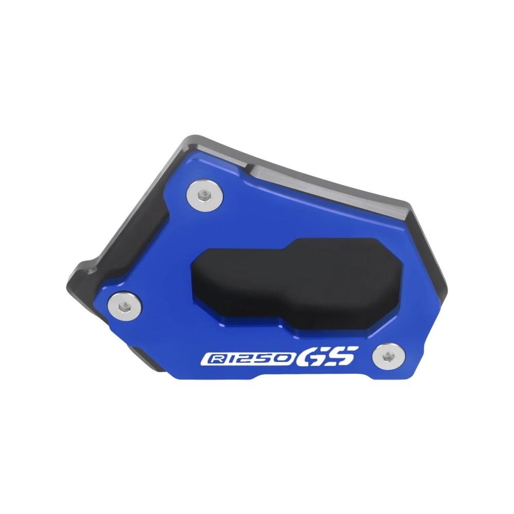 Motorrad Ständer Verlängerungspolster für BMW R1200GS ADV & R1250GS 2013-2023 Seitenständer Stützplatte Blau für besseren Halt & Stabilität