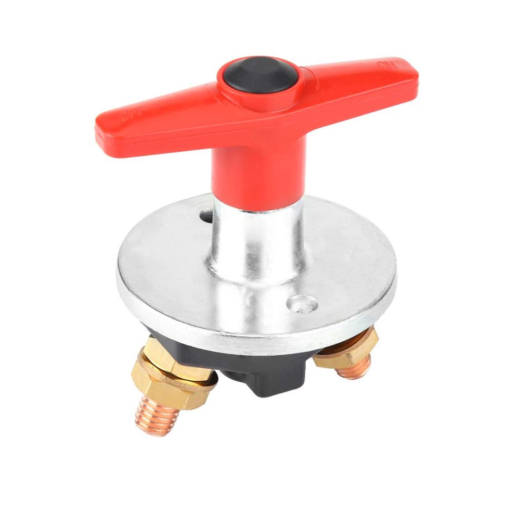 Batterie-Trennschalter Auto 12V-60V Universal Innen & Außen mit Festem Schlüssel – Robuster Batterie-Isolator für Fahrzeug Boot & Caravan