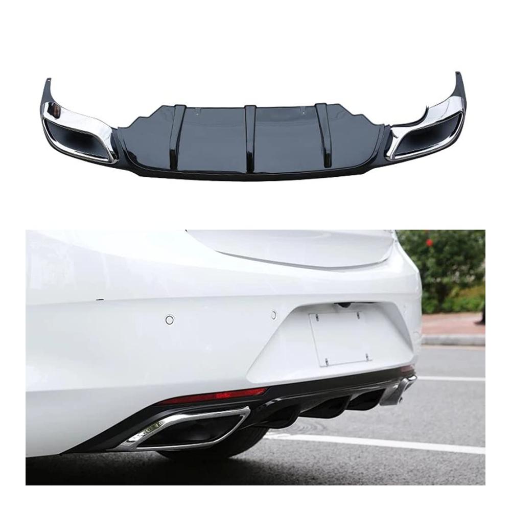 Heckspoiler für Opel Insignia 2017-2019 – ABS Auto Heckstoßstange Diffusor Hecklippe Karosserie Zubehör modifiziertes Styling für besseren Fahrlook