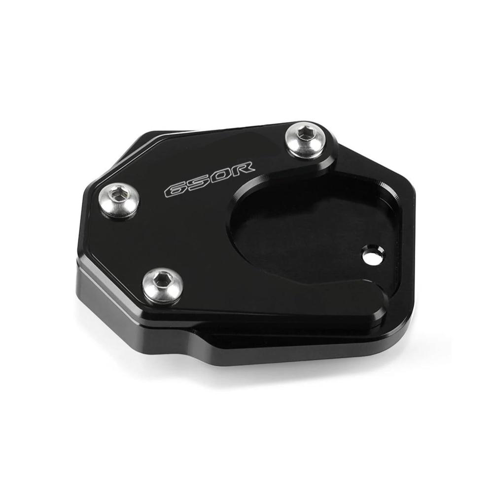 Motorrad Stützplatte CNC Seitenständer-Vergrößerungsplatte für CBR650R CBR 650R 2014-2018 – Vergrößerte Fußablage Schwarz Stabilität Zubehör für Motorrad Ständer