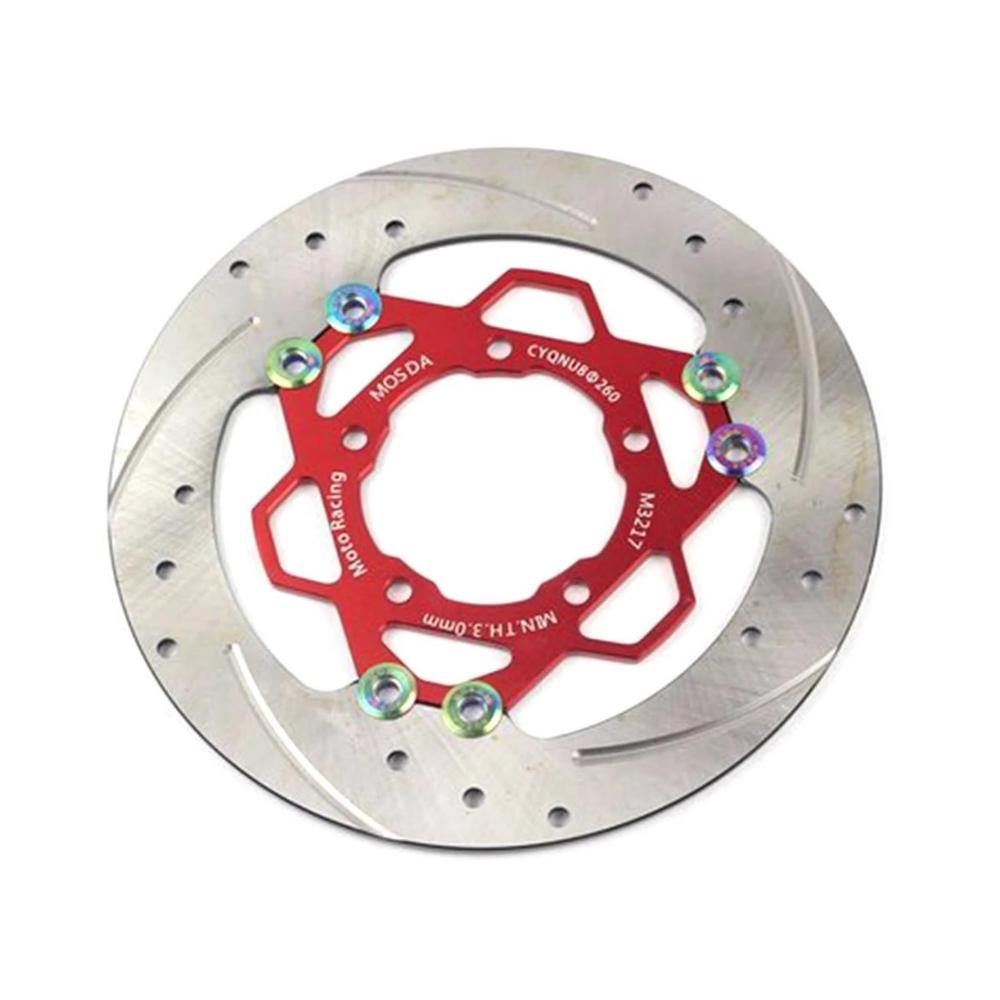 250mm Bremsscheibe für Motorräder – Hintere Bremsscheibe für KA WA SA KI – Universell 5-Loch 260x60mm Elektrische Autos Schwimmende Scheibe