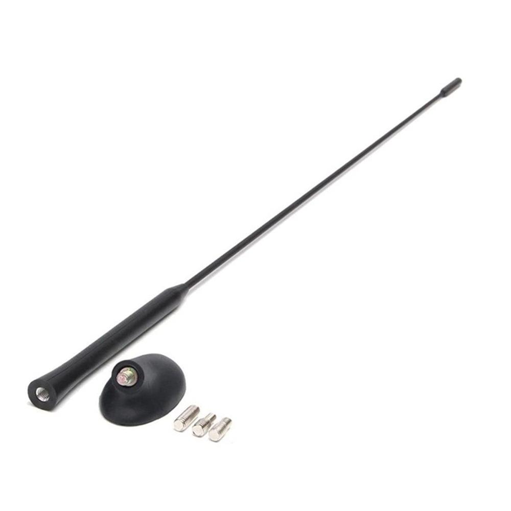 Antenne für Ford Focus 2000-2007 Mast Auto schwarz mit BASE KIT Aerial Car Dachantenne für exzellenten Empfang und stilvollen Look kompatibel für Ford Modelle